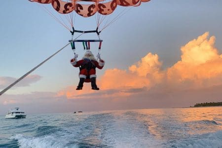 Parasailing Charna Beach View